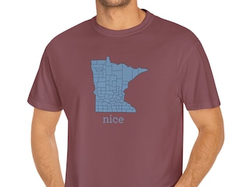 Comfort Colors, Minnesota nice, Unisex Garment-Dyed T-shirt