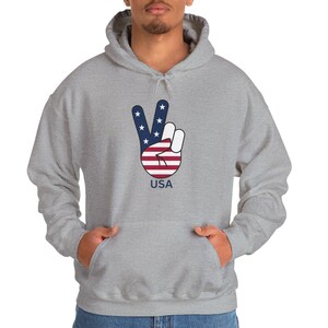 USA - Frieden Unisex Heavy Blend ™ Kapuzensweatshirt