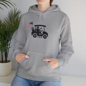 Golf Day in America - USA Unisex Heavy Blend™ Bluza z kapturem