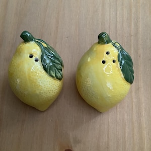 Lemon Salt and Pepper Shakers