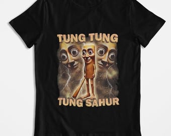 Tung Tung Tung Sahur Ultra T-shirt, Funny Italian Meme Hoodie, Trending Sweatshirt, Viral Brainrot Humor T-shirt, Graphic Tee