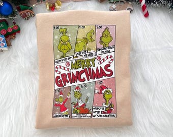 My Day I'm Booked Grinch Sweatshirt, Grinch Jazzercise Hoodie, Merry Grinchmas T-shirt, Grinch Family Tee, Grinch Shirt
