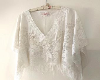 Antique Lace Crop Top