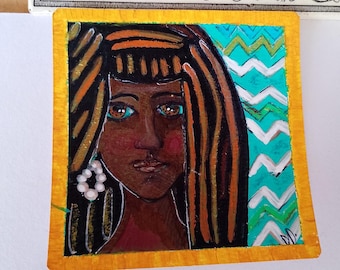 Mali Girl Original Painting - small