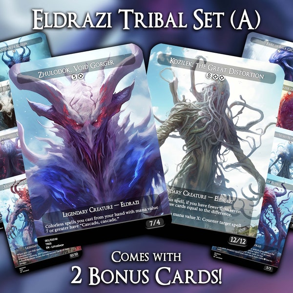 Eldrazi Tribal Set (A) - MTG Proxy Cards, Premium Custom Magic Cards, Commander EDH