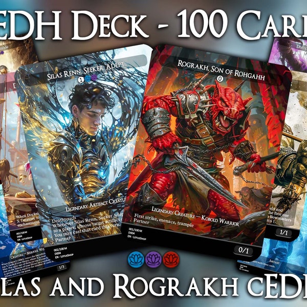 Silas and Rograkh cEDH - Complete Deck - MTG Proxy Cards, Premium Custom Magic Cards, Commander EDH