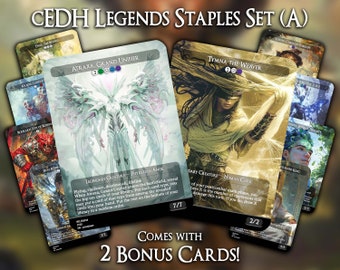 cEDH Legends Staples Set (A) - Tarjetas proxy MTG, tarjetas mágicas personalizadas premium, Commander EDH