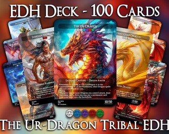 The Ur-Dragon Tribal EDH - Complete Deck - MTG Proxy Cards, Premium Custom Magic Cards, Commander EDH