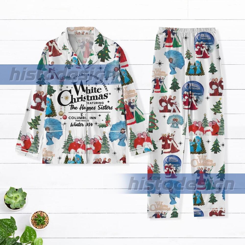 White Christmas Movie Pajamas Etsy UK