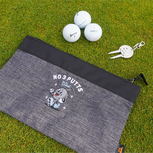 Bag for golfers - golf bag - zipper bag with a golf motif with possible customization