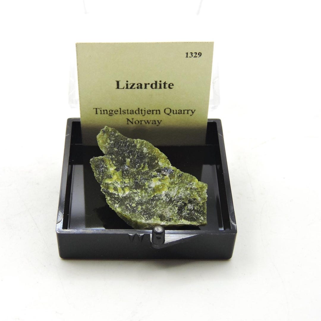 Lizardite Lizardite in Perky Box Thumbnail Mineral Specimen - Etsy
