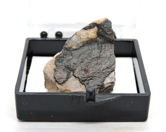 Iridescent Hematite in perky box thumbnail mineral specimen