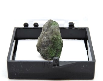 Tsavorite Garnet in perky box thumbnail mineral specimen