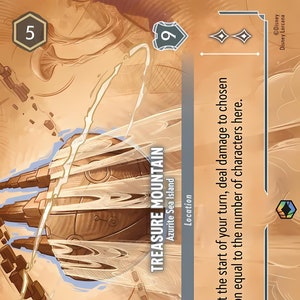 Disney Lorcana (STANDARD)  SET 6 Treasure Mountain - Azurite Sea Island Enchanted Proxy/Orca Foil