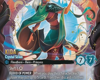 Set 12 Enchanted - Kida Crystal Scion – Finitura Foil – Alta Qualità – Carta Proxy Lorcana 236/204
