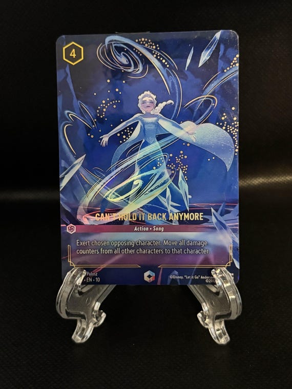 Set 10 Enchanted - Can't Hold It Back Anymore  Foil Finish  High Quality   Lorcana Proxy Card 228/204 - Etsy