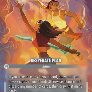 Disney Lorcana (STANDARD)  SET 8 Desperate Plan Lorcana Enchanted Proxy/Orca Foil