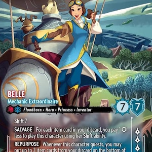 Disney Lorcana (PADRÃO) CONJUNTO 7 Bela Mecânica Extraordinária Lorcana Encantada Proxy/Orca Foil