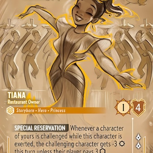 Disney Lorcana (STANDARD)  SET 6 Tiana Restaurant Owner Lorcana Enchanted Proxy/Orca Foil