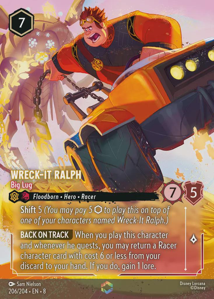 Set 8 Enchanted - Wreck-it Ralph Big Lug Foil Finish High Quality Lorcana Proxy Card Set 8 Enchanted - Wreck-it Ralph Big Lug Foil Finish High Quality Lorcana Proxy Card