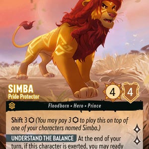 Lorcana Playmat Simba - Etsy