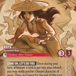 Disney Lorcana (STANDARD)  SET 6 Raya Kumandran Rider Lorcana Enchanted Proxy/Orca Foil