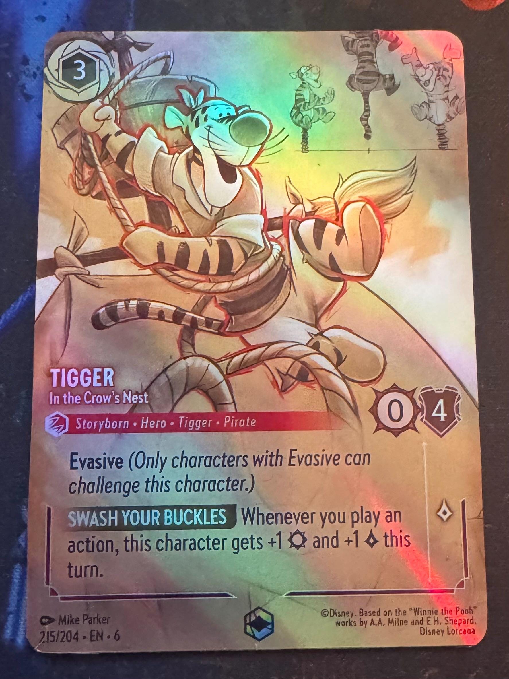 Set 6 Enchanted – Tigger in the Crow's Nest – Foil Finish – High