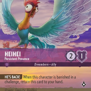 HeiHei Persistent Presence CUSTOM Lorcana Enchanted Proxy/Orca Foil