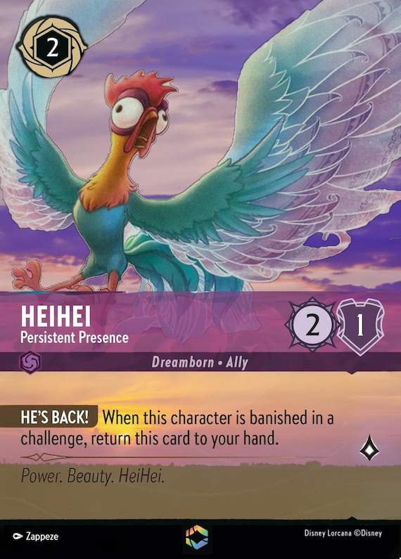 Heihei Persistent Presence – Custom Art – Rainbow Foil Finish
