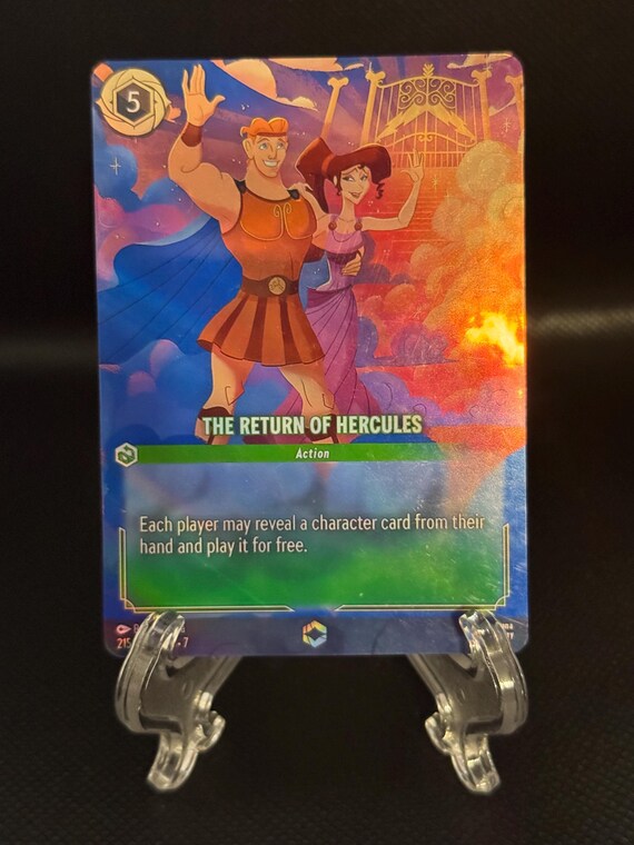 Set 7 Enchanted - The Return of Hercules Foil Finish High Quality Lorcana Proxy Card Set 7 Enchanted - The Return of Hercules Foil Finish High Quality Lorcana Proxy Card