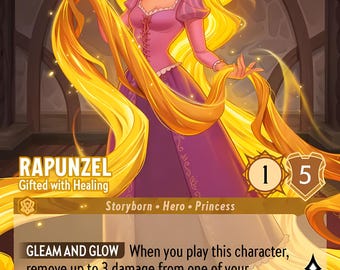 Rapunzel Gifted With Healing Lorcana Challenge Card Proxy