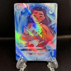 Set 11 Iconic - Moana Curious Explorer - Finition métallisée - Haute qualité - Carte de procuration Lorcana 242/204