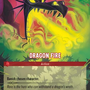 Carta sfida Dragon Fire Lorcana Proxy/Orca Foil