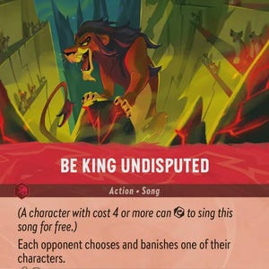Disney Lorcana SET 9 (STANDARD) Be King Undisputed  Lorcana Epic/Enchanted/Iconic Proxy/Orca Foil