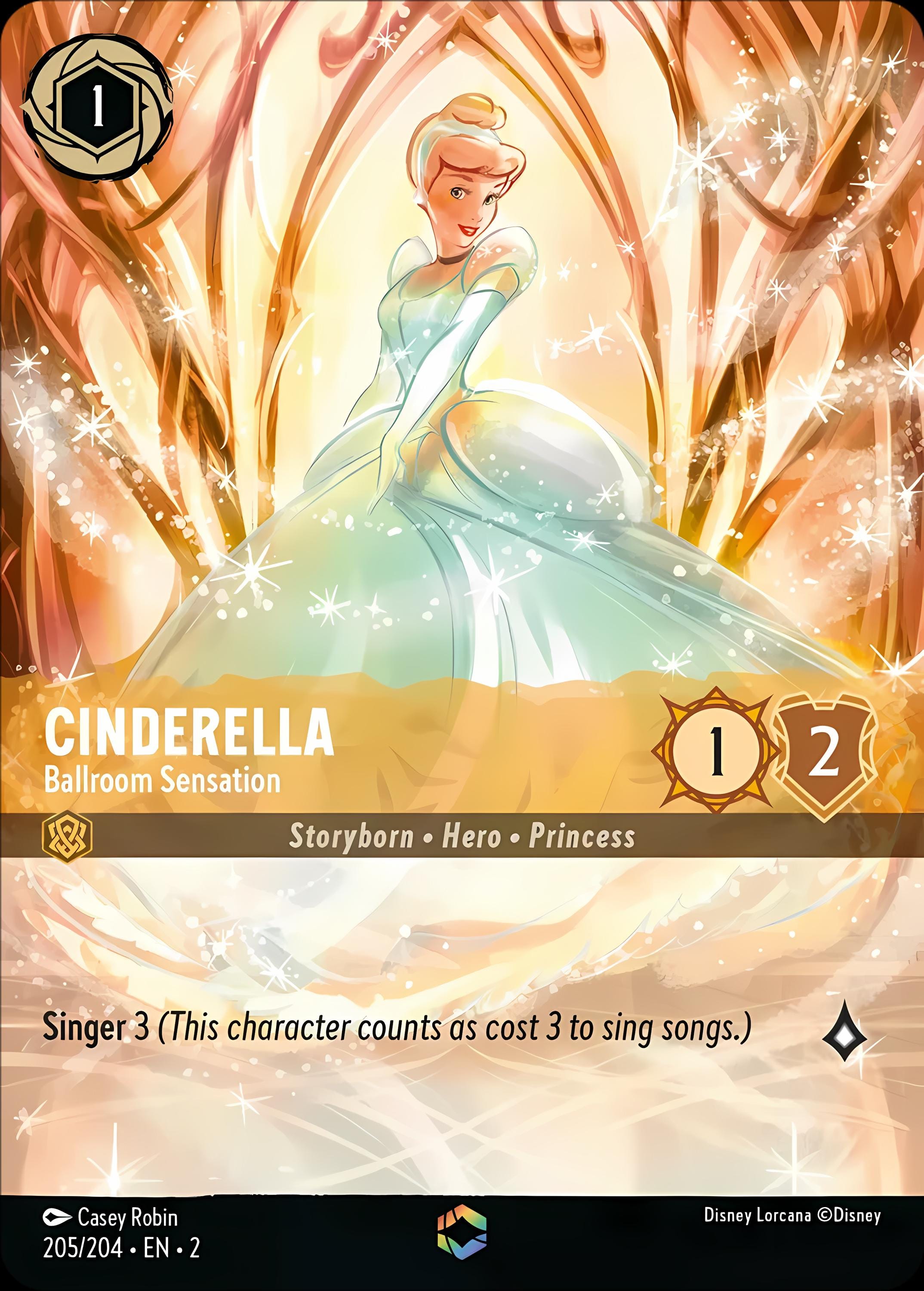 ロルカナ 英語版 シンデレラ エンチャンテッド Lorcana Enchanted Cinderella - Etsy