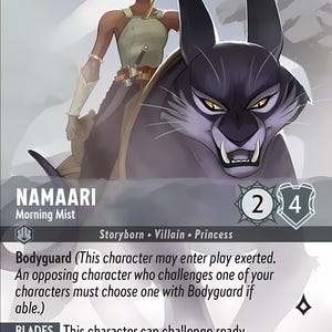 Disney Lorcana (STANDARD)  SET  2 Namaari Morning Mist Lorcana Enchanted Proxy/Orca Foil
