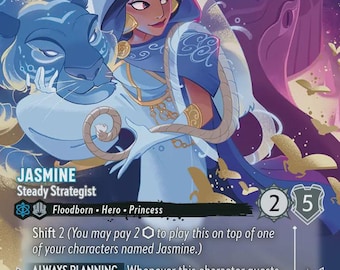 Disney Lorcana (STANDARD)  SET 8 Jasmine Steady Strategist Lorcana Enchanted Proxy/Orca Foil