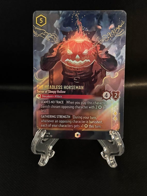 Set 10 Enchanted - the Headless Horseman Terror of Sleepy Hollow  Foil  Finish  High Quality  Lorcana Proxy Card 232/204 - Etsy