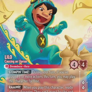 Disney Lorcana (STANDARD) SET 8 Lilo provoquant un tollé Lorcana enchanté proxy/orque