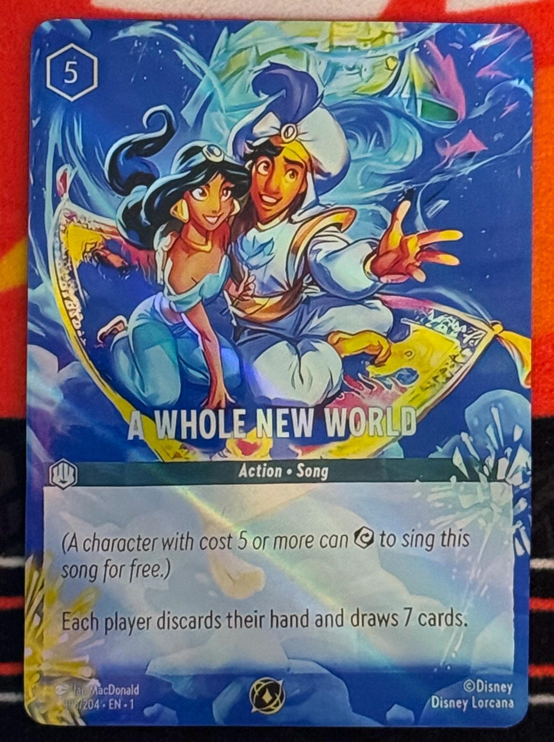 A Whole New World Lorcana Challenge Card Proxy/orca Foil - Etsy A Whole New World Lorcana Challenge Card Proxy/orca Foil - Etsy