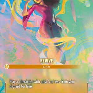 Standard Lorcana Proxy Card – Set 5 Enchanted -  Revive – Rainbow Foil Finish – High Quality – Single Card