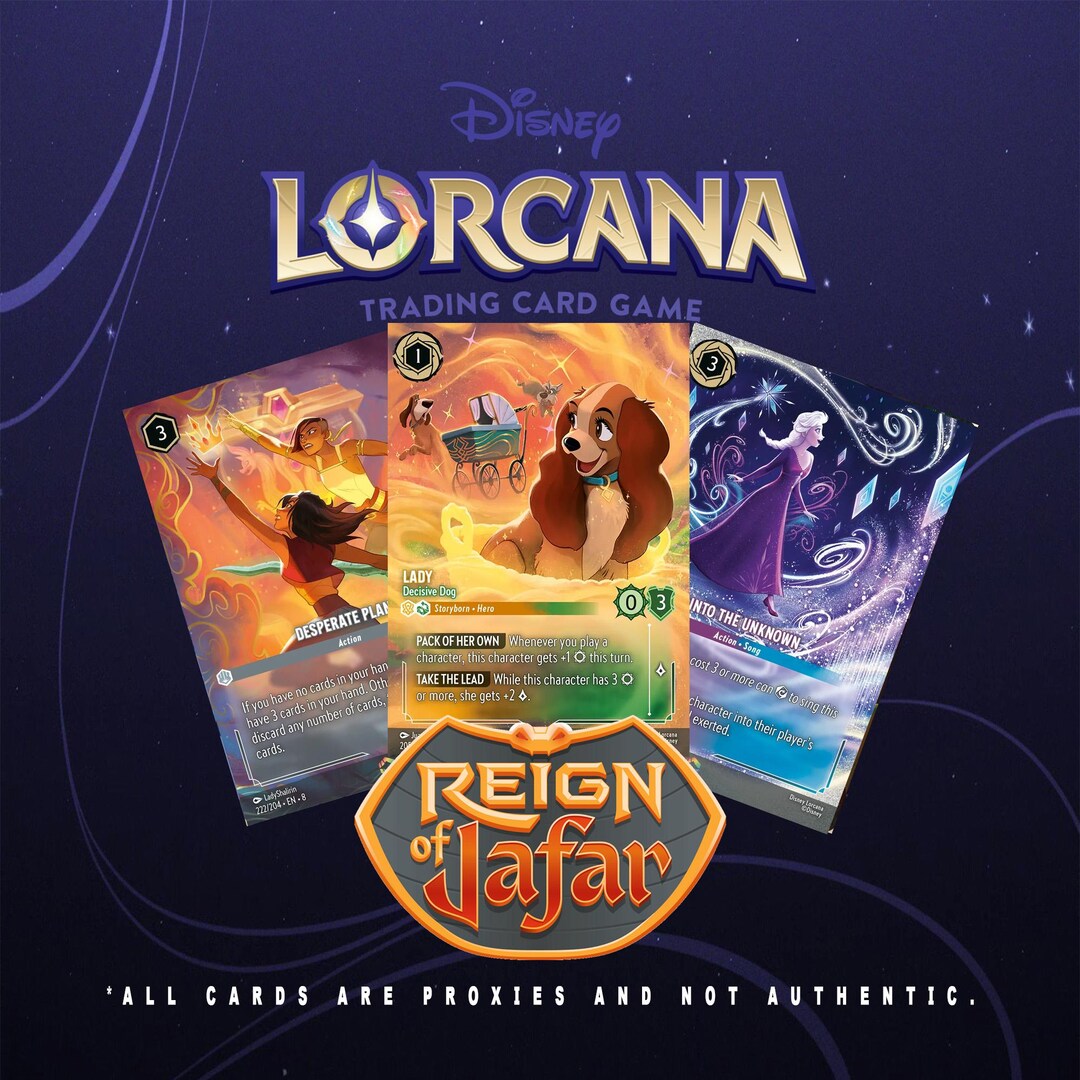 Premium Lorcana Proxy Card – Set 8 Enchanted – Shimmering Foil