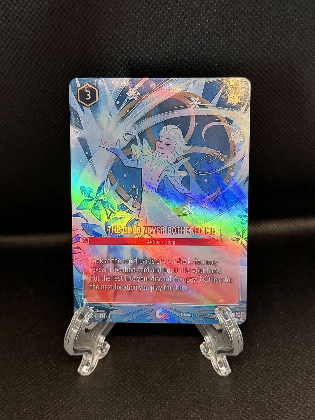 MTG 苦花 Foil NFC Set 11 Enchanted - the Cold Never Bothered Me – Foil Finish – High