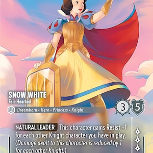 Disney Lorcana (STANDAARD) SET 5 Sneeuwwitje Fair-Hearted Lorcana Enchanted Proxy/Orca Folie