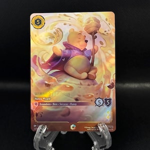 Set 9 Enchanted  – Winnie the Pooh Hunny Wizard – Foil Finish – High Quality – Lorcana Proxy Card