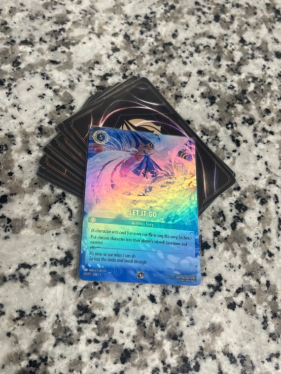 Let it go プロモ ロルカナ Let It Go Lorcana Challenge Card Proxy/orca Foil - Etsy