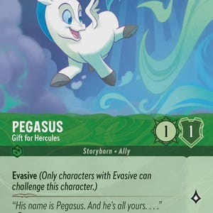 Disney Lorcana SET 9 (STANDARD) Pegasus - Gift For Hercules  Lorcana Epic/Enchanted/Iconic Proxy/Orca Foil
