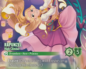 Disney Lorcana (STANDARD)  SET 8 Rapunzel High Climber Lorcana Enchanted Proxy/Orca Foil