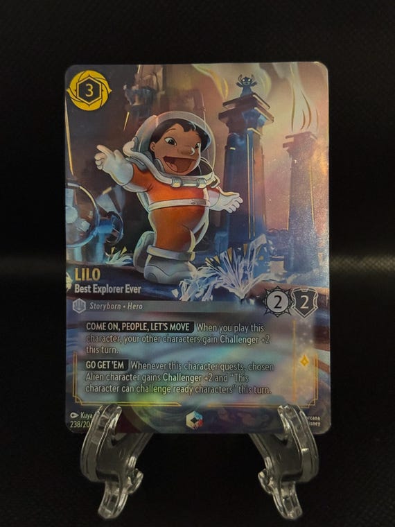 Set 9 Enchanted Lilo Best Explorer Ever Foil Finish High Quality Lorcana Proxy Card - Etsy Set 9 Enchanted Lilo Best Explorer Ever Foil Finish High Quality Lorcana Proxy Card - Etsy