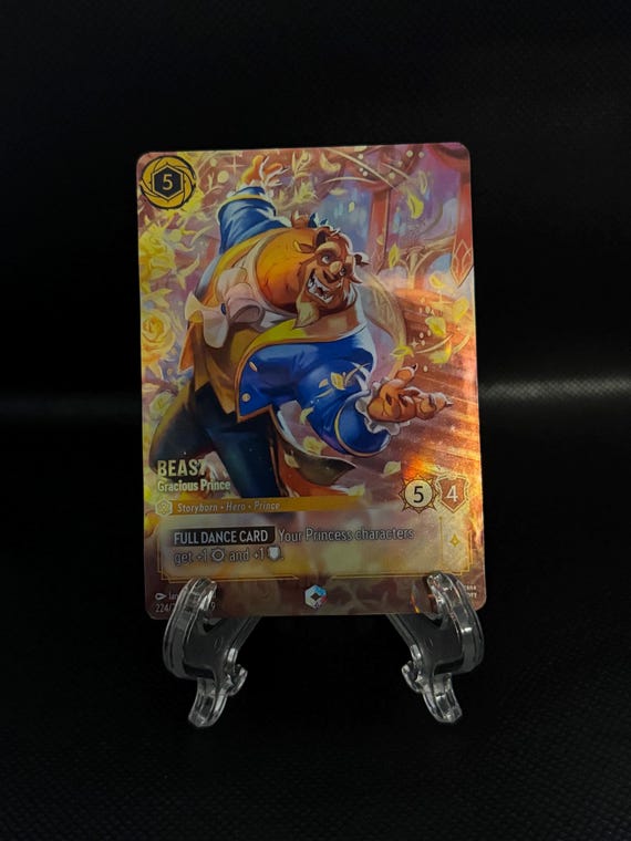 Set 9 Enchanted  Beast Gracious Prince  Foil Finish  High Quality   Lorcana Proxy Card - Etsy